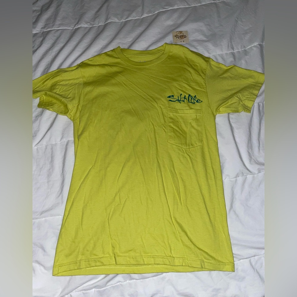 Salt Life Men Yellow Fish T-Shirt